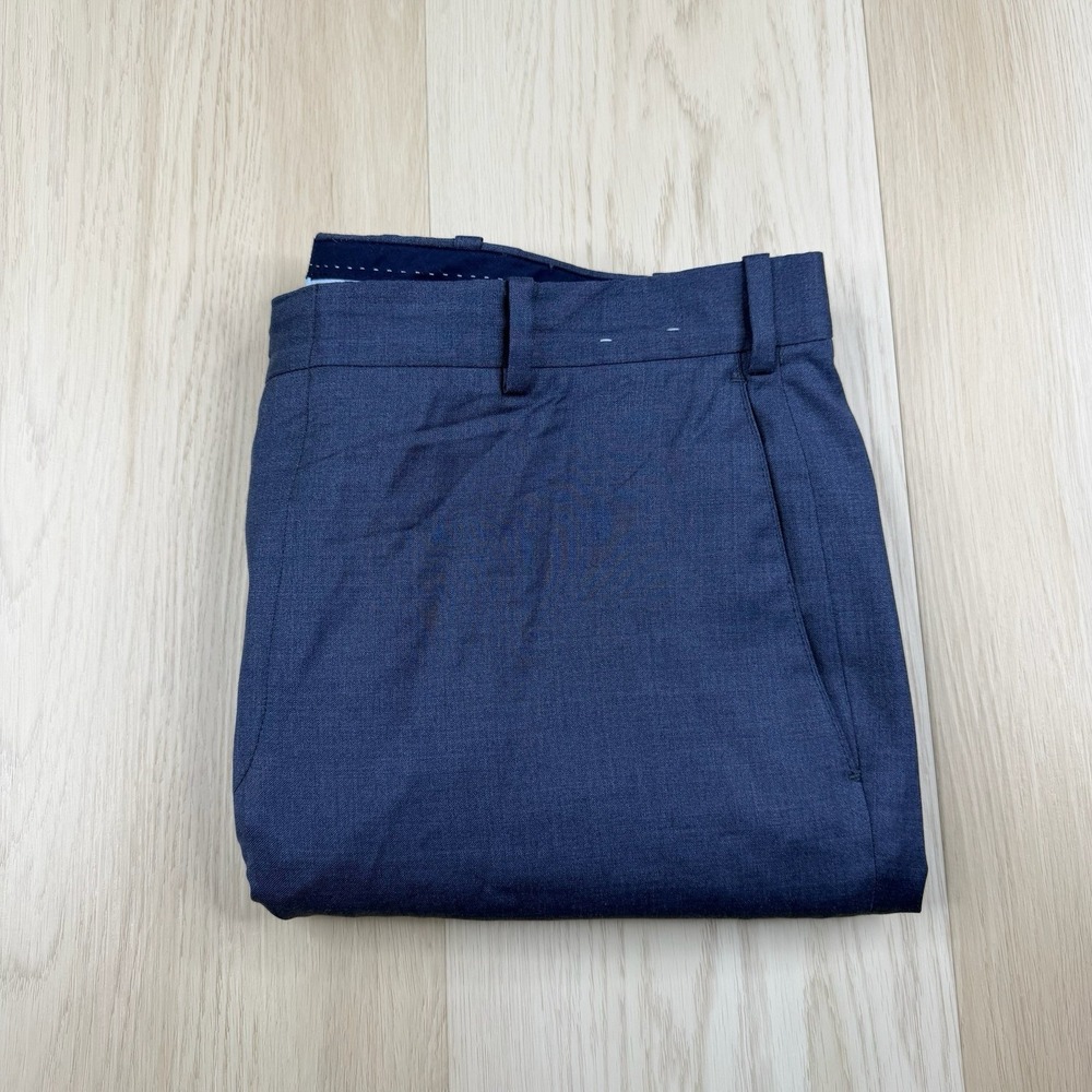 Peter Millar Harker Wool Dress Wool Spandex Pants Blue Men's Size 38R